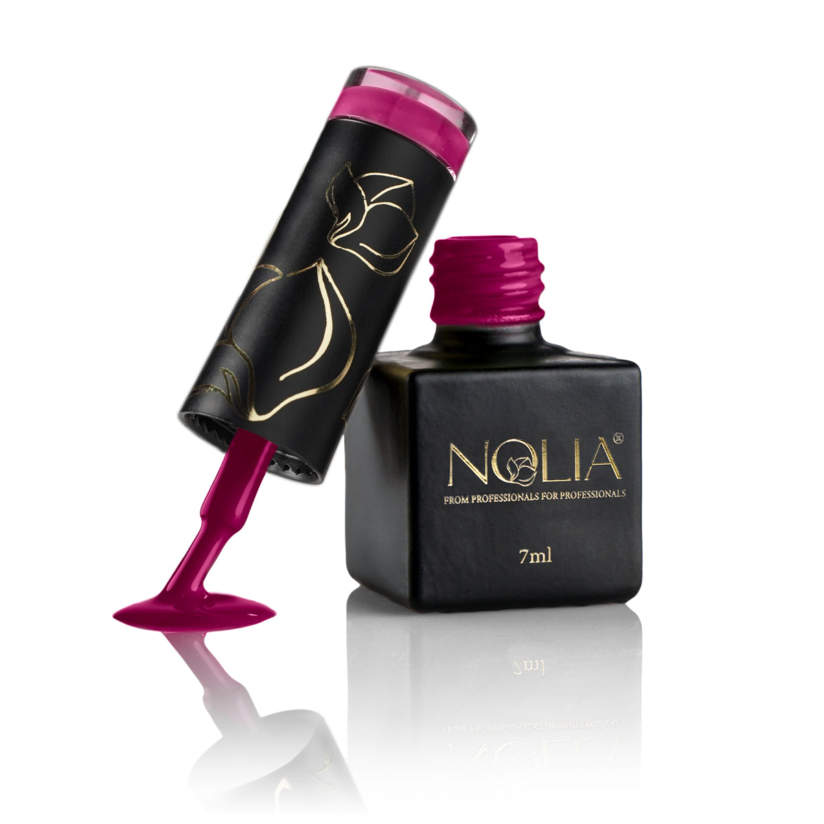 Gellack A133 - RED PLUM - Nail Polishes - noliashop.ro 1