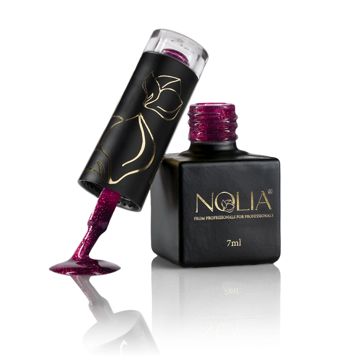Gellack C285 - CRYSTAL CHERRY - Nail Polishes - noliashop.ro 1