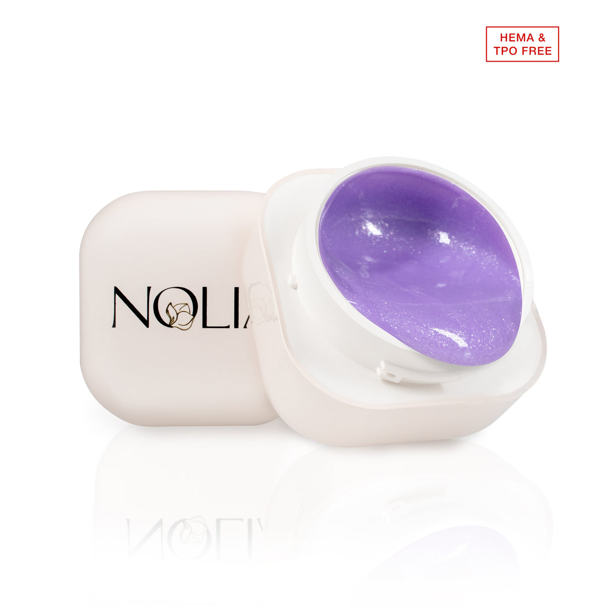 Gel de constructie Nolia GlitterGlow - Devotion Lavender, 15ml