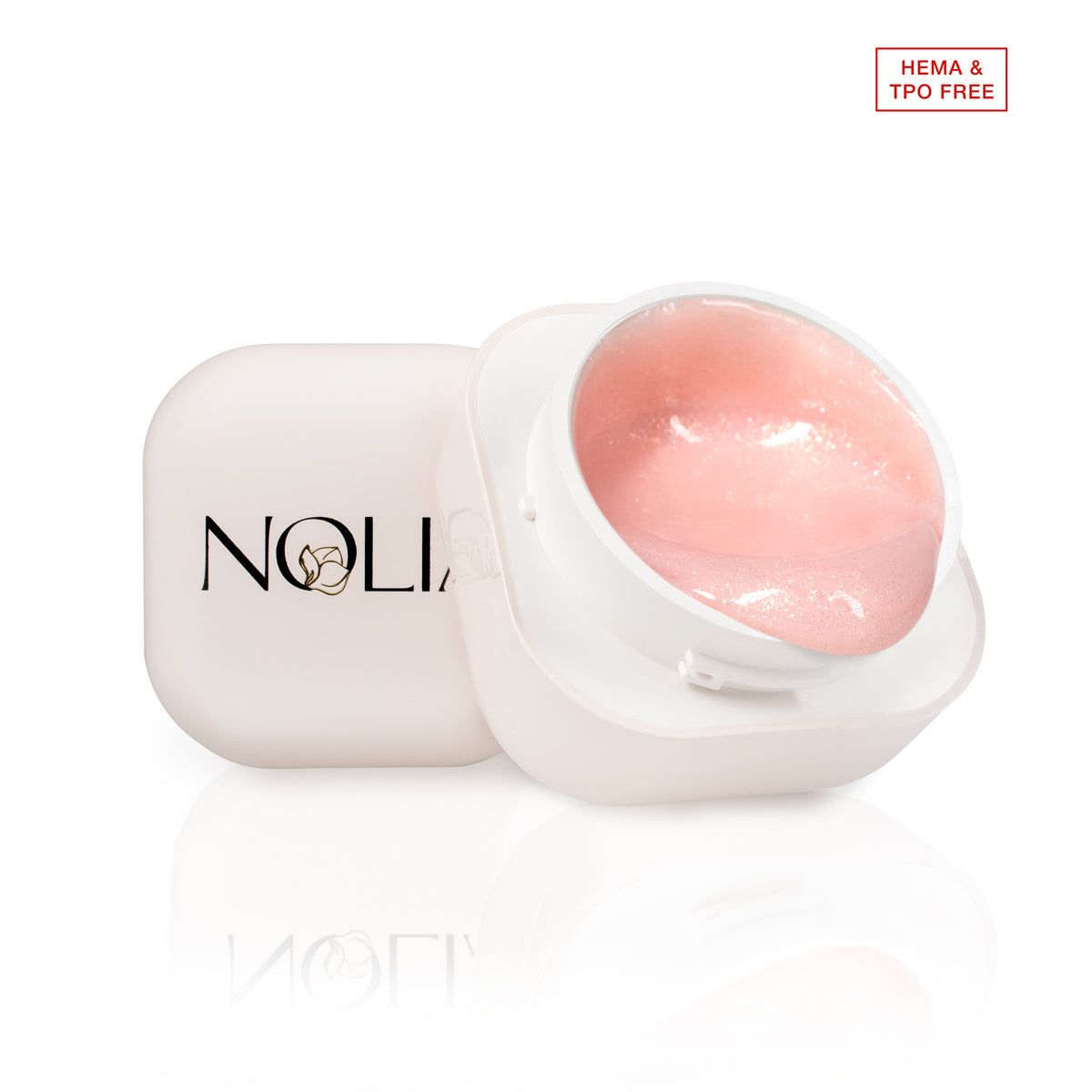 Gel de constructie Nolia GlitterGlow - Gratitude Peach, 15/50ml