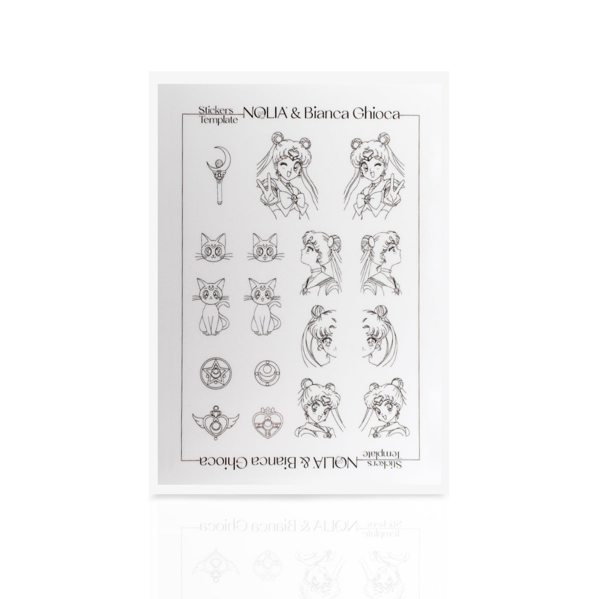 Sablon pictura stickere nail art Nolia - Sailor Moon
