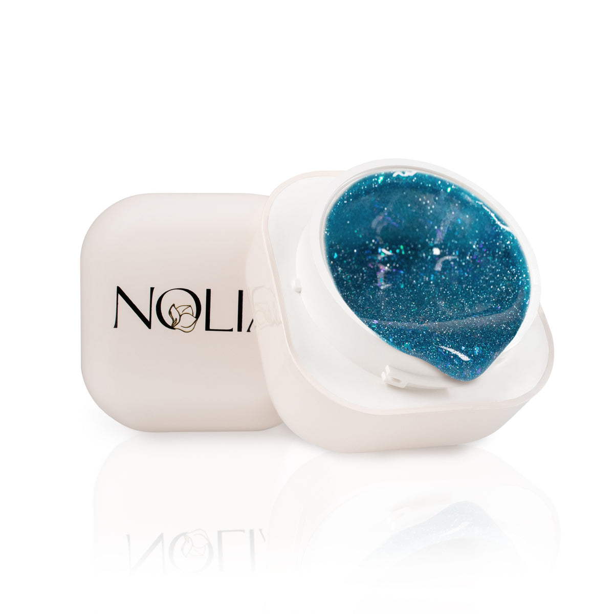 Gel de constructie Nolia Neon Sparkling NS073 - Pacific Blue, 15ml