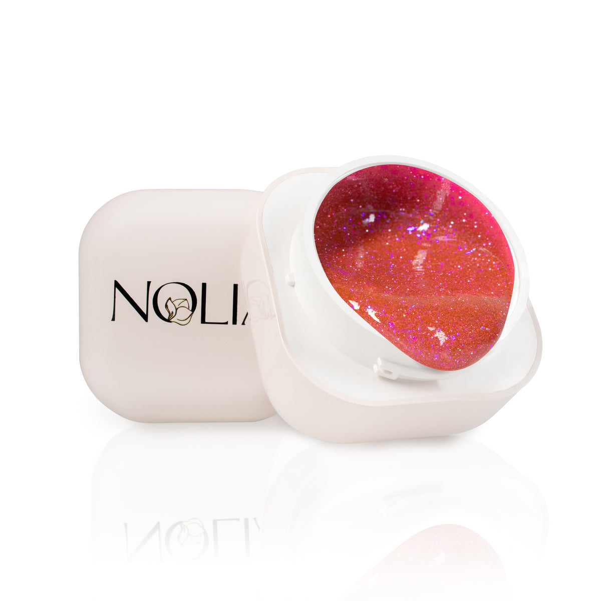 Gel de constructie Nolia Neon Sparkling NS081 - Cerise, 15ml