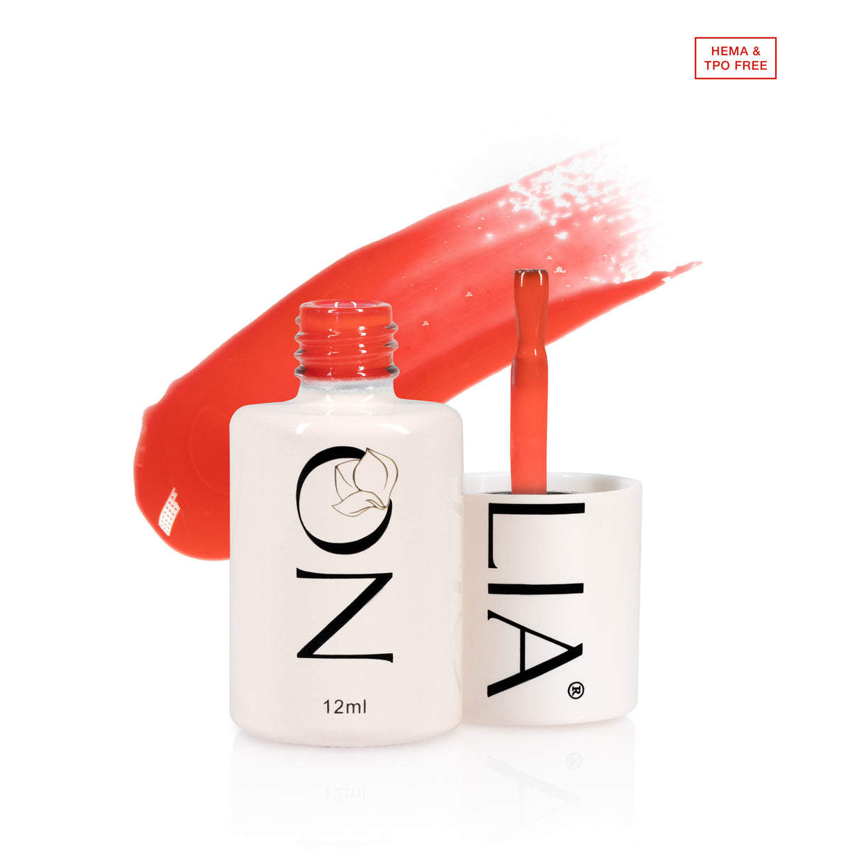Polygel lichid Nolia ProLiquid PL172 - Neon Red, 12ml