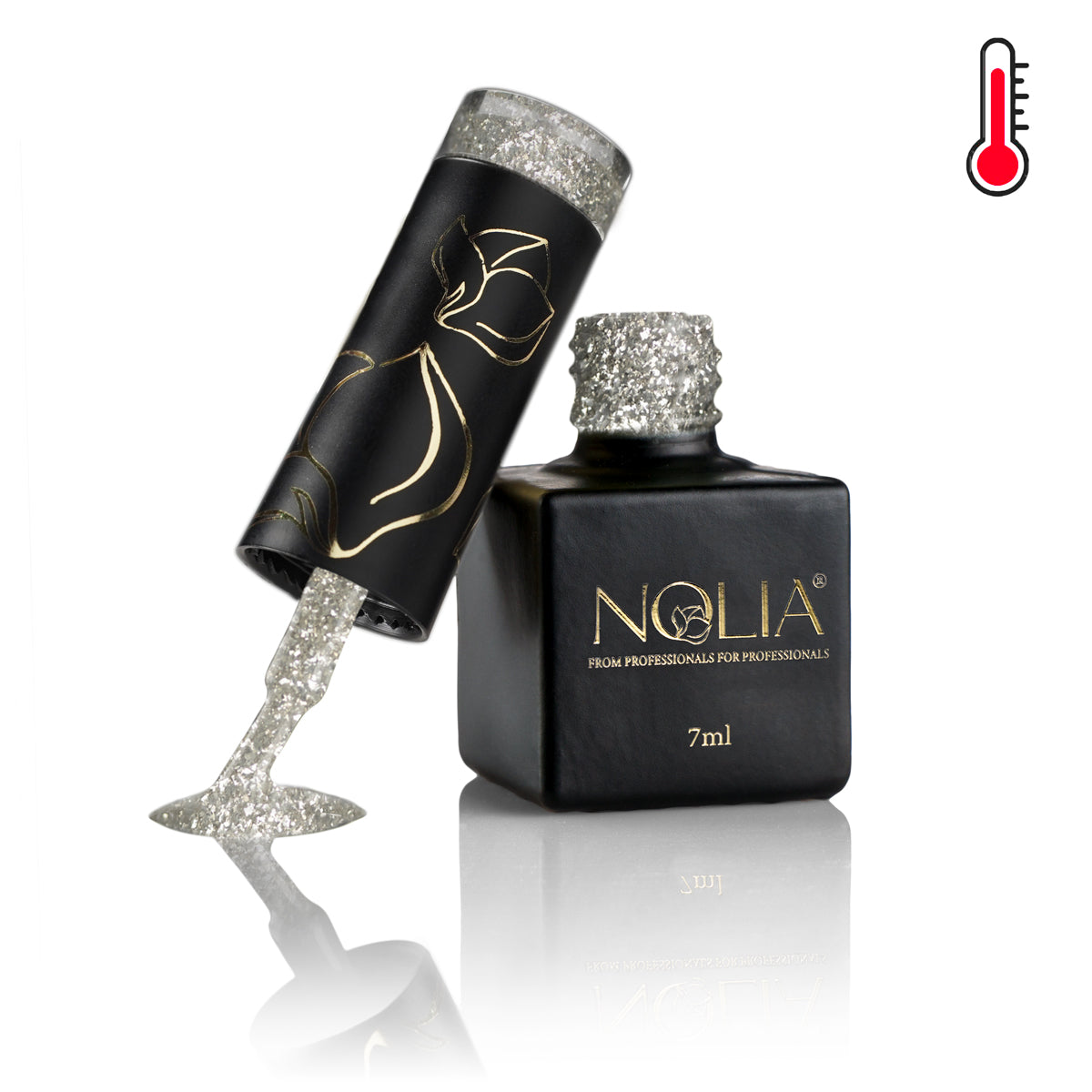 Gellack Sparkly Thermo - ST101 - CHAMPAGNE - Nail Polishes - noliashop.ro 2