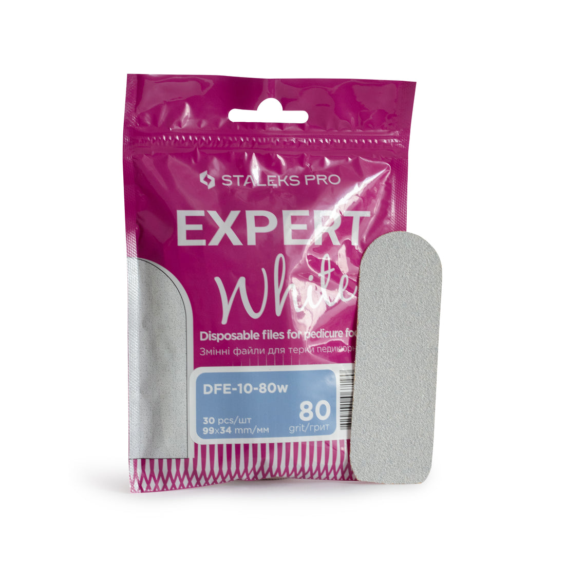 Rezerve Pila Metalica Pedichiura Staleks MBE-10 - Granulatie 80 DFE 10/80W-30 buc