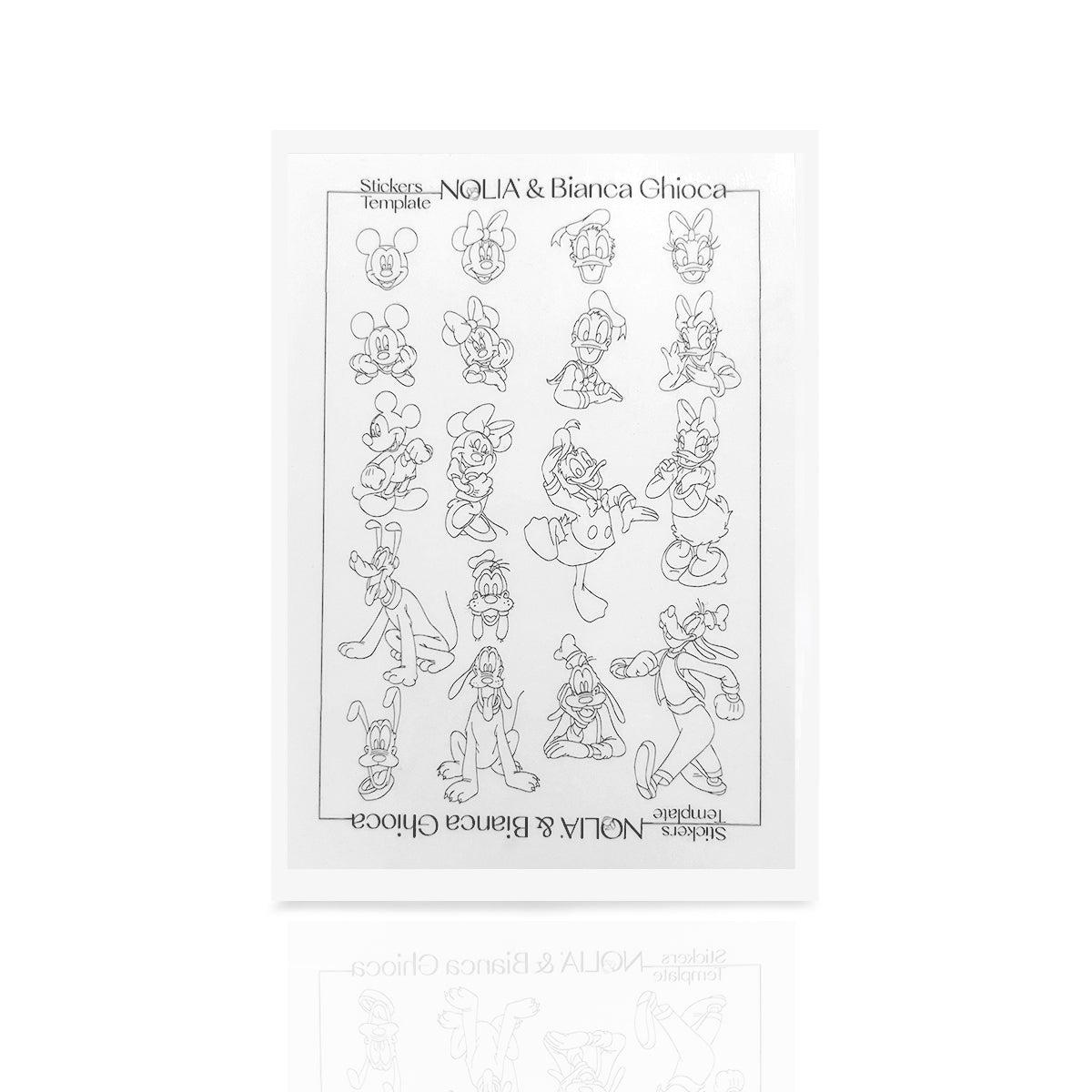 Sablon pictura stickere nail art Nolia - Mickey & Friends