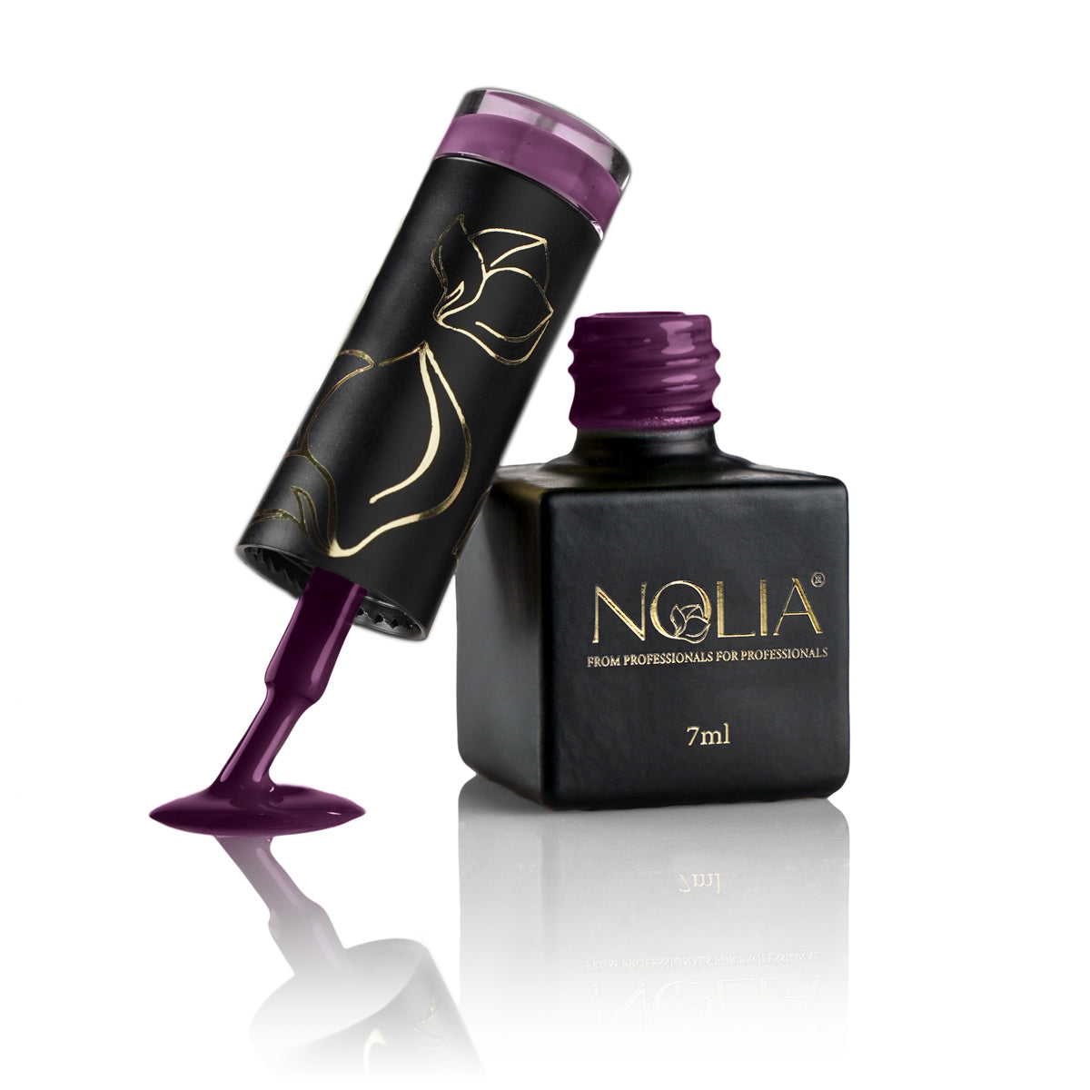 Gellack A140 - PLUM - Nail Polishes - noliashop.ro 1