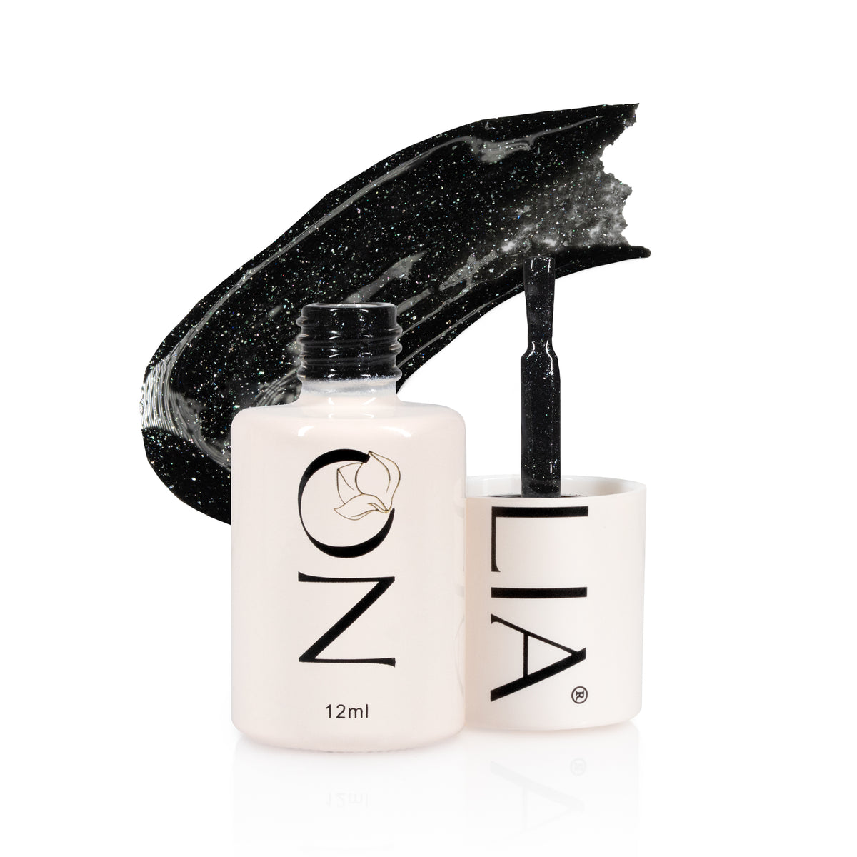 Oja semipermanenta Nolia A170 - Sparkly Black, 12ml