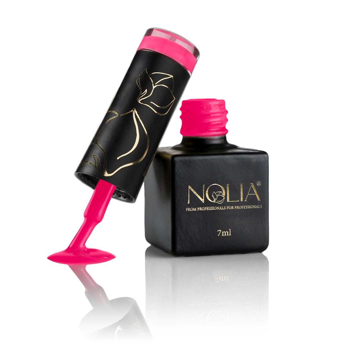 Gellack A507 - ELECTRIC PINK - Nail Polishes - noliashop.ro 1