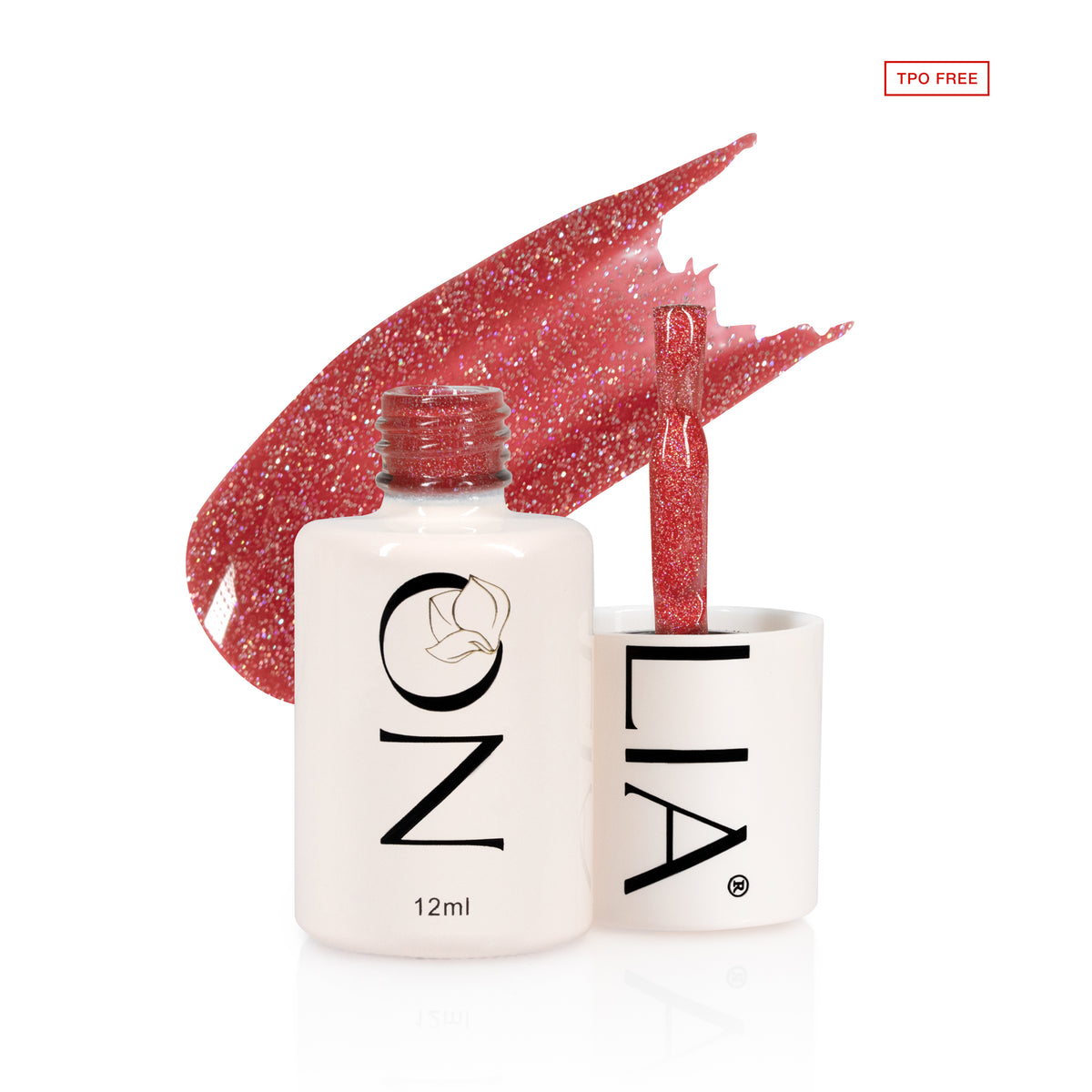 Oja semipermanenta Nolia B136 - Holo Lipstick, 12ml