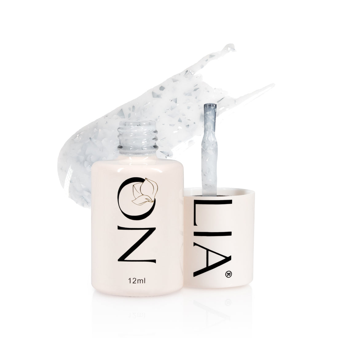 Confetti Rubber Base CRB113- MILKY SILVER