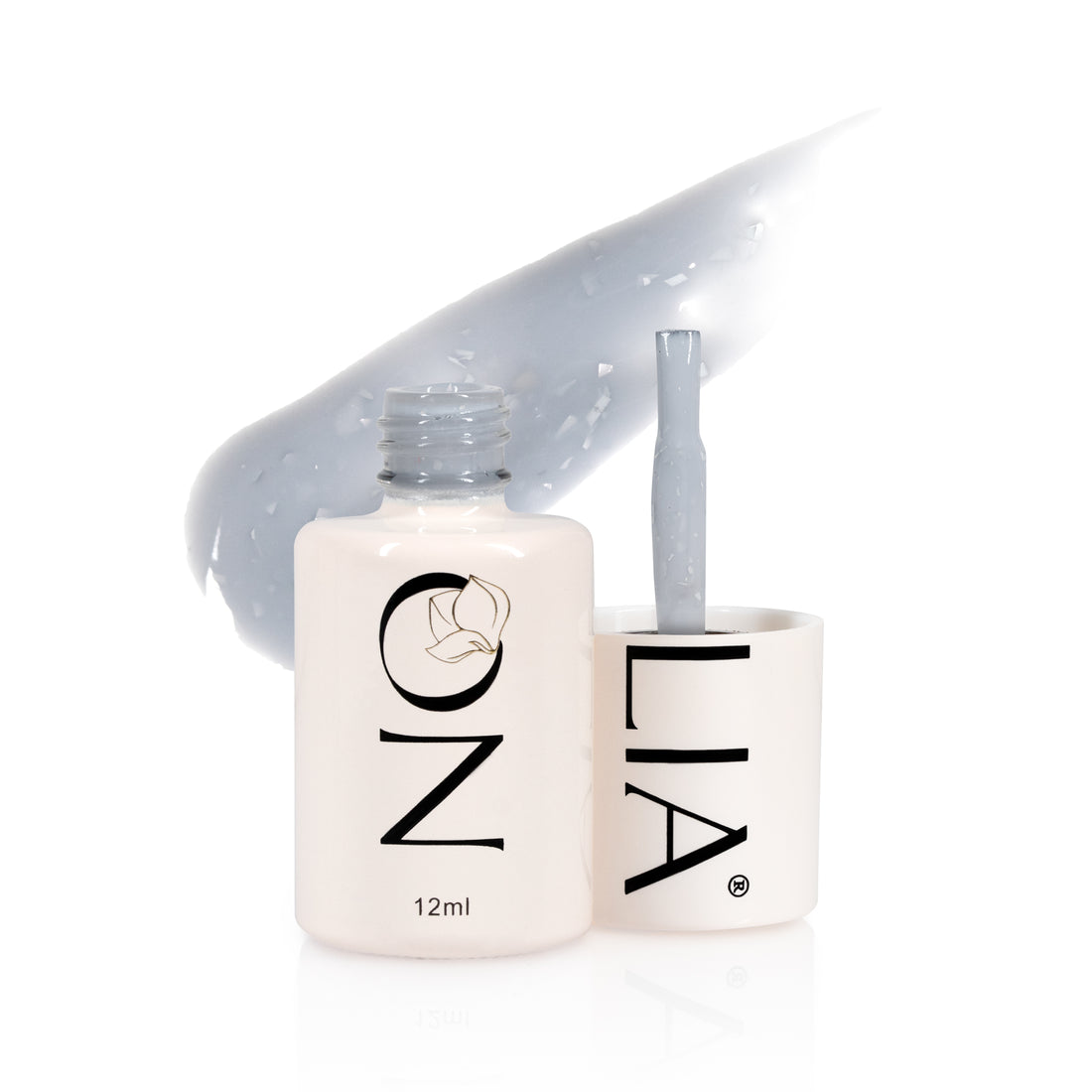 Confetti Rubber Base CRB189- GREY SILVER