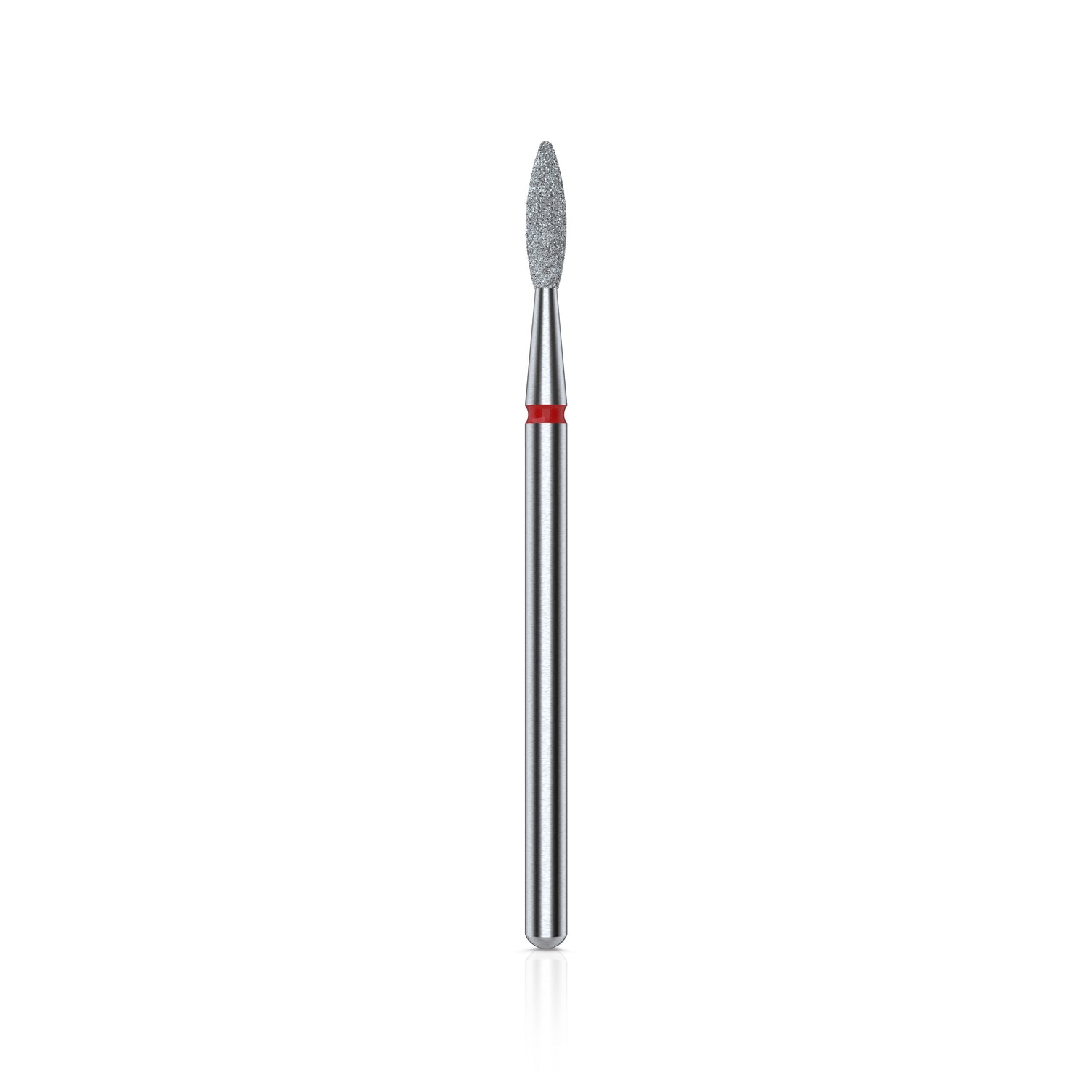 Diamond Nail Drill Bit Flame Red 2.1mm
