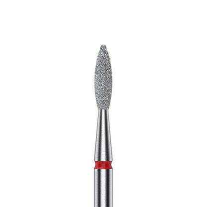 Diamond Nail Drill Bit Flame Red 2.1mm