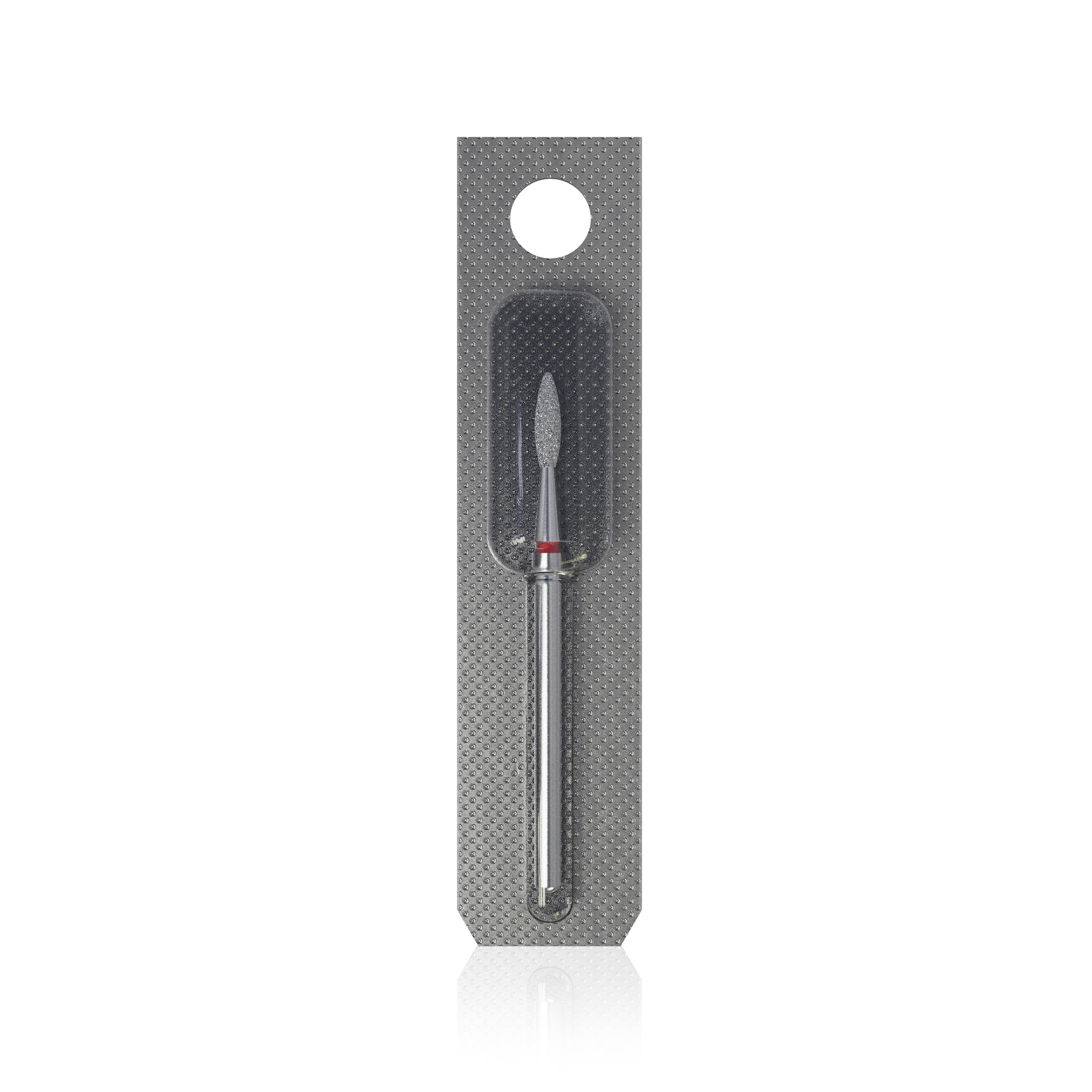 Diamond Nail Drill Bit Flame Red 2.1mm