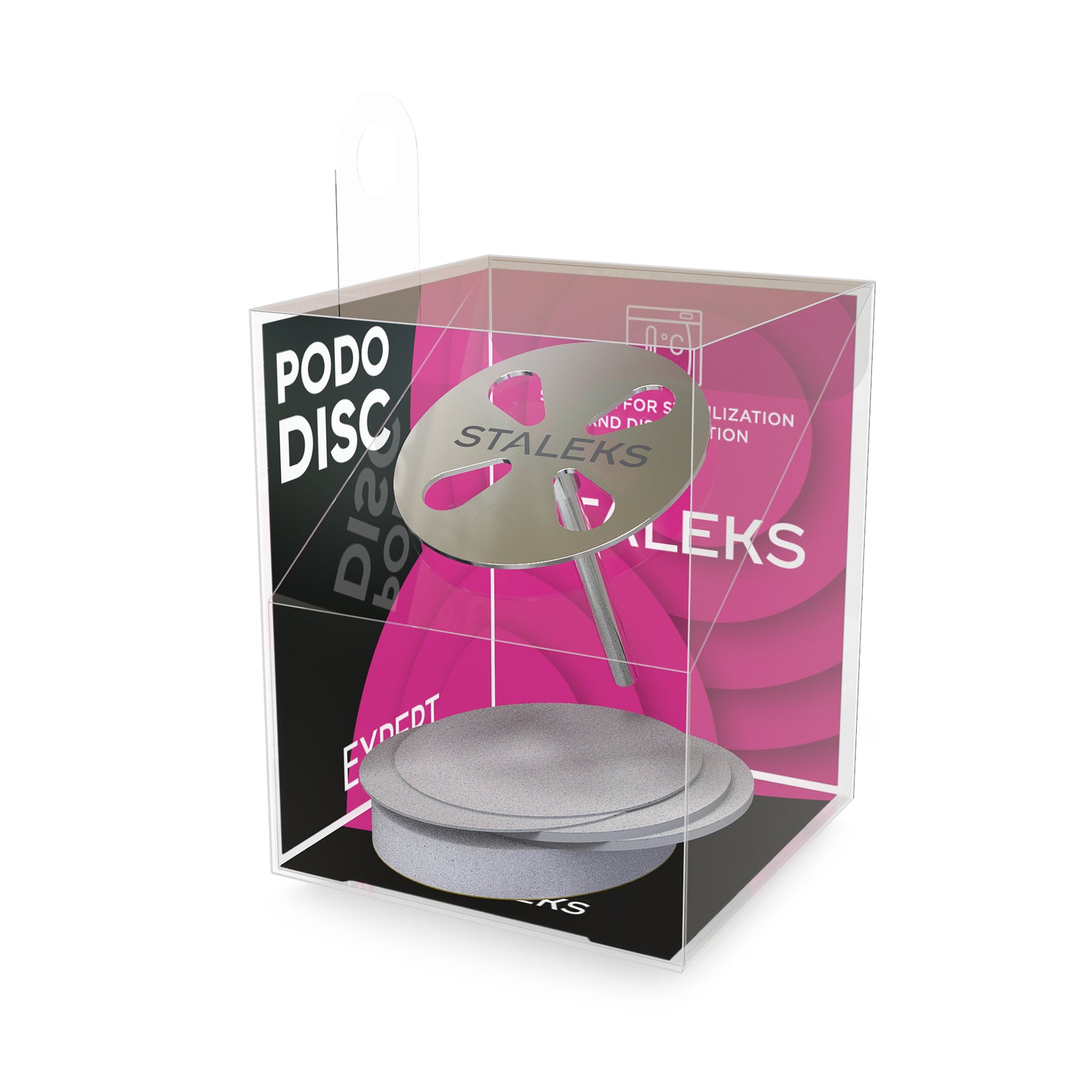 Disc de pedichiura PODODISC L Expert + set de file de unica folosinta, granulatie 180 (25 mm)