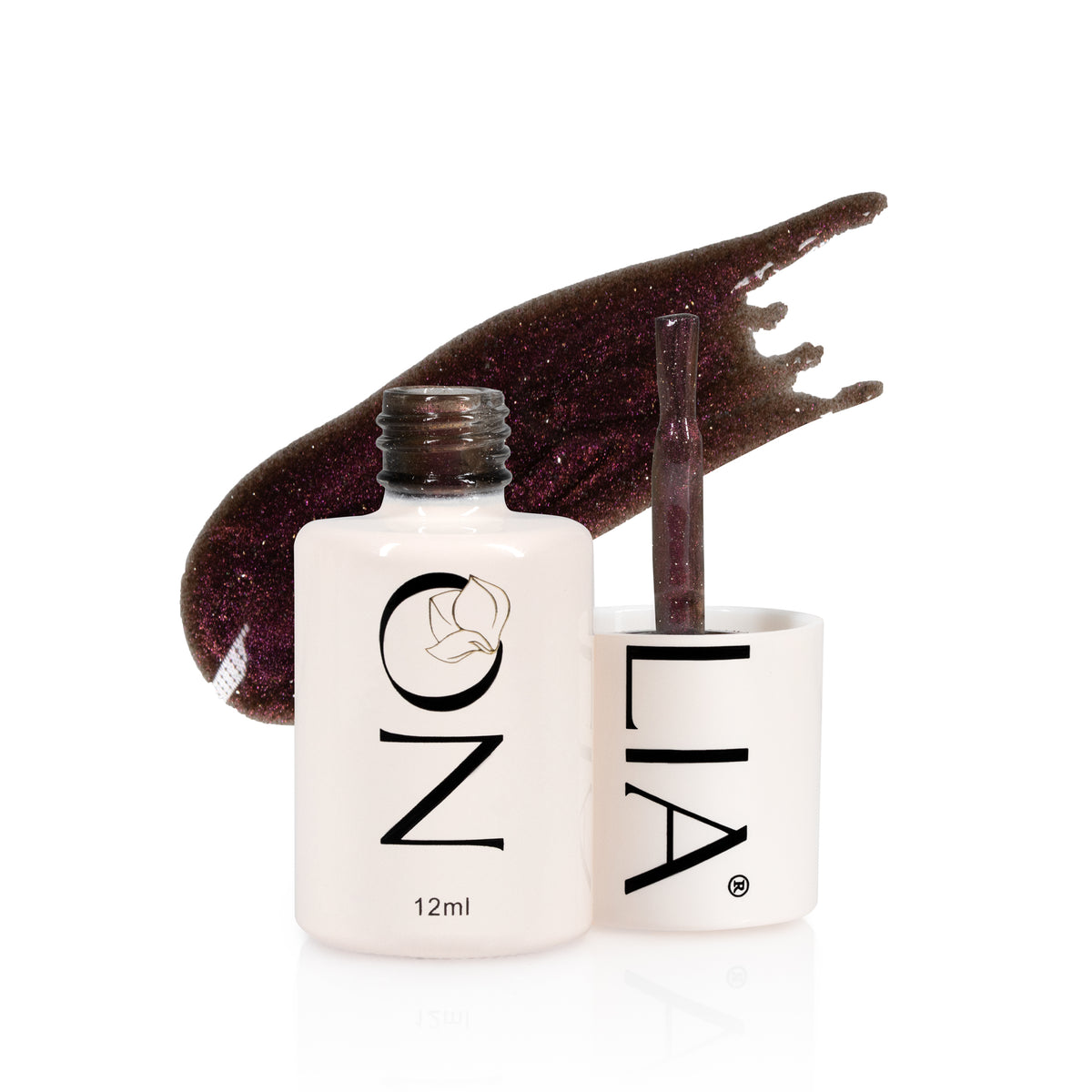 Flash Cat Eye Nolia FC008 - Imaginary Purple, top coat cat eye, 12ml