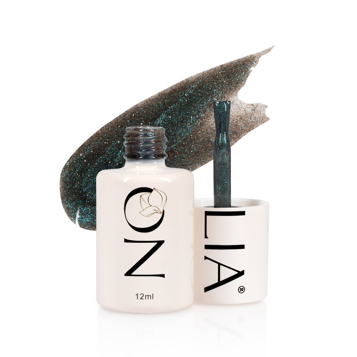 Flash Cat Eye Nolia FC009 - Imaginary Green, top coat cat eye, 12ml