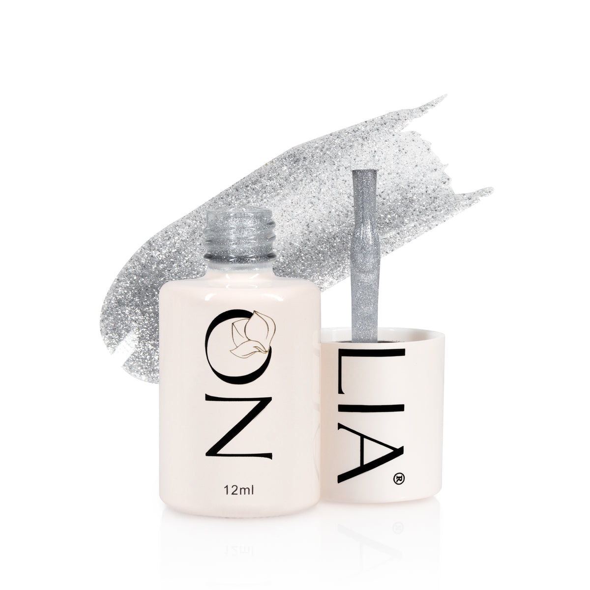 Flash Cat Eye Nolia FC018 - Imaginary Silver, top coat cat eye, 12ml