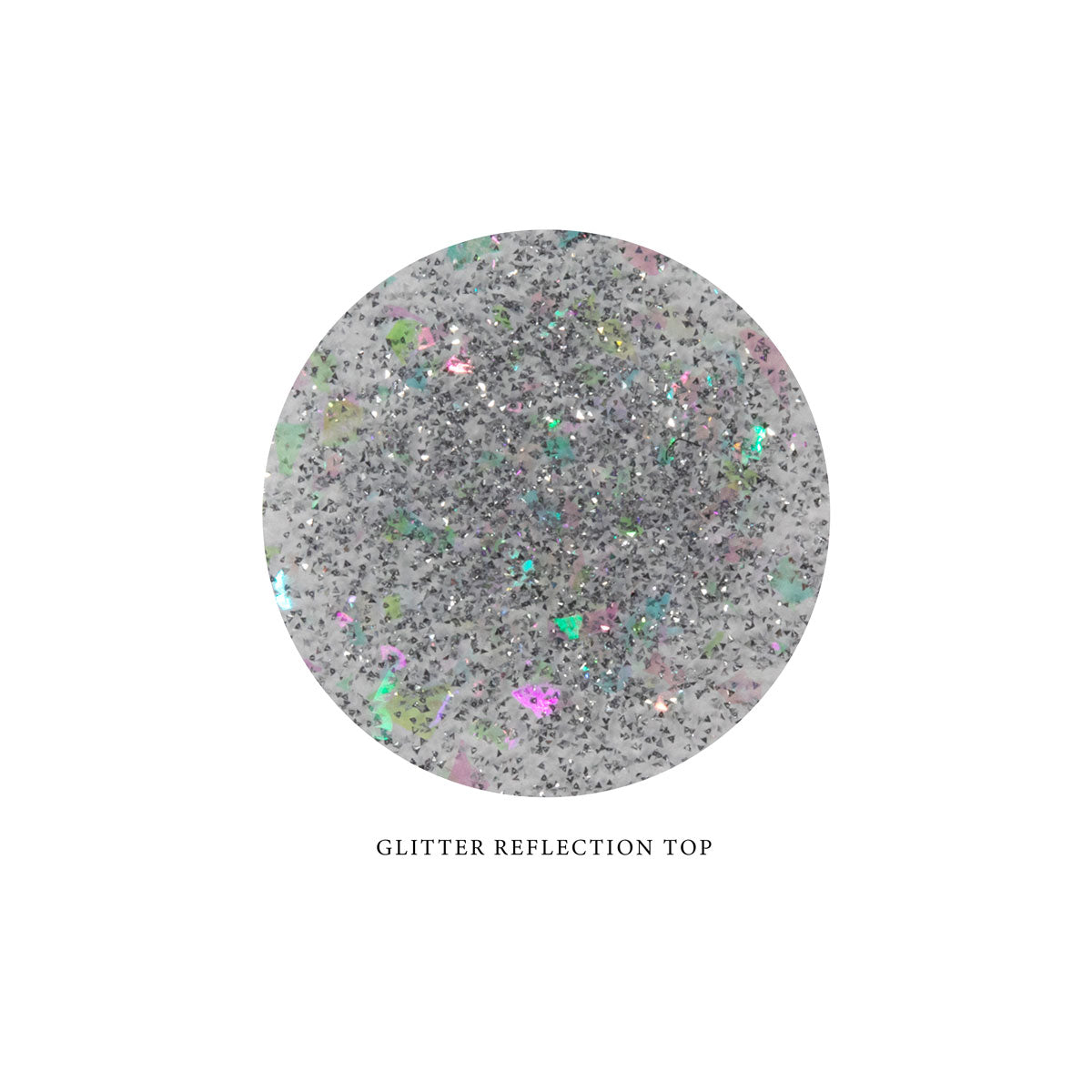 Glitter Reflection Top Nolia - top coat semipermanent, 12ml