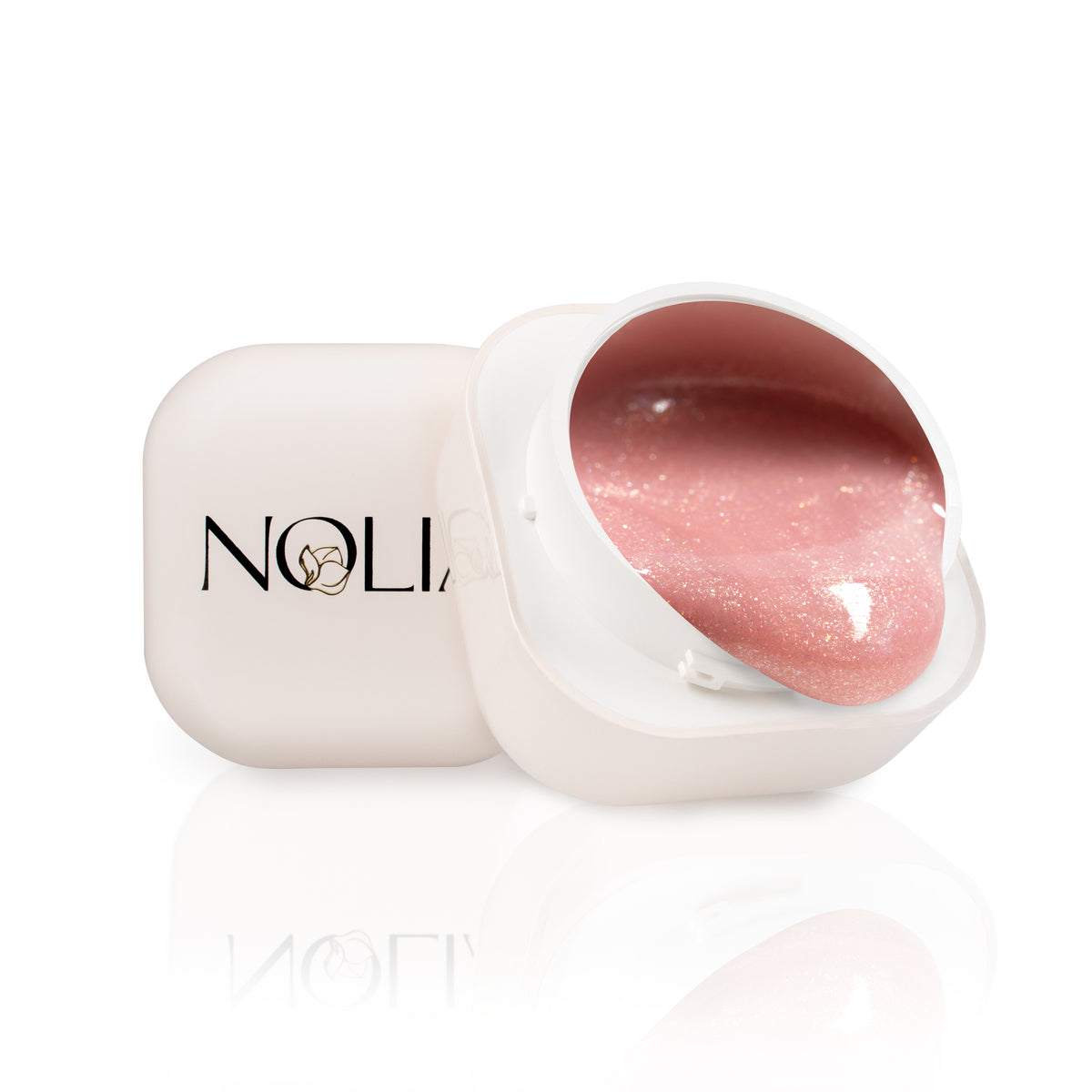 Gel de constructie Nolia GlitterGlow - Australian Coral, 15/50ml