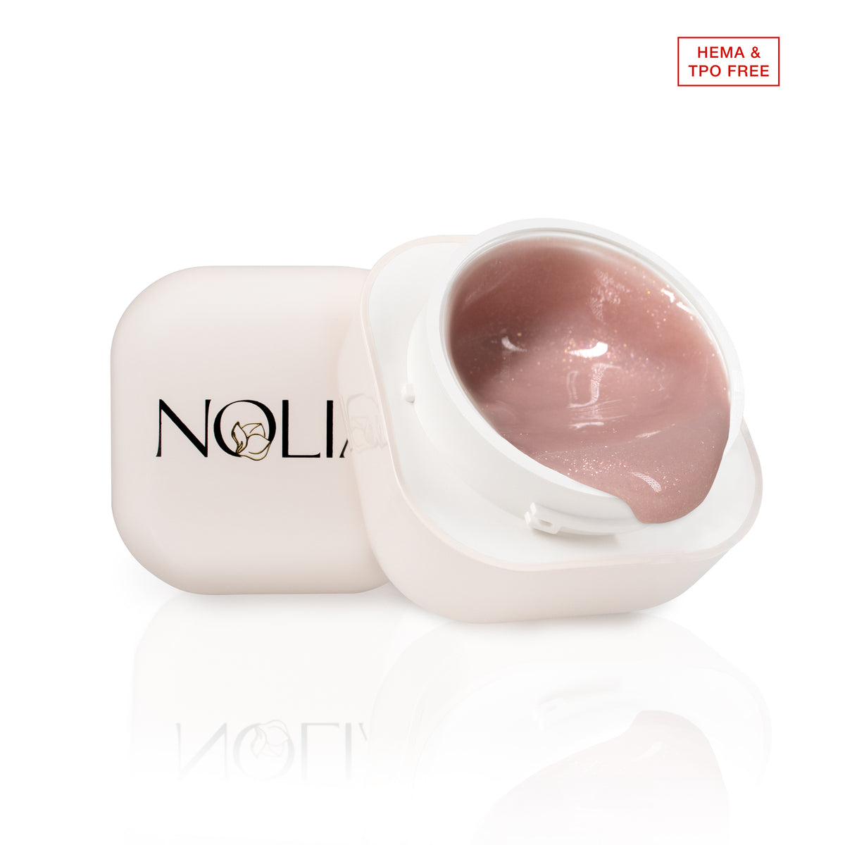 Gel de constructie Nolia GlitterGlow - Cattleya Brown, 15/30ml