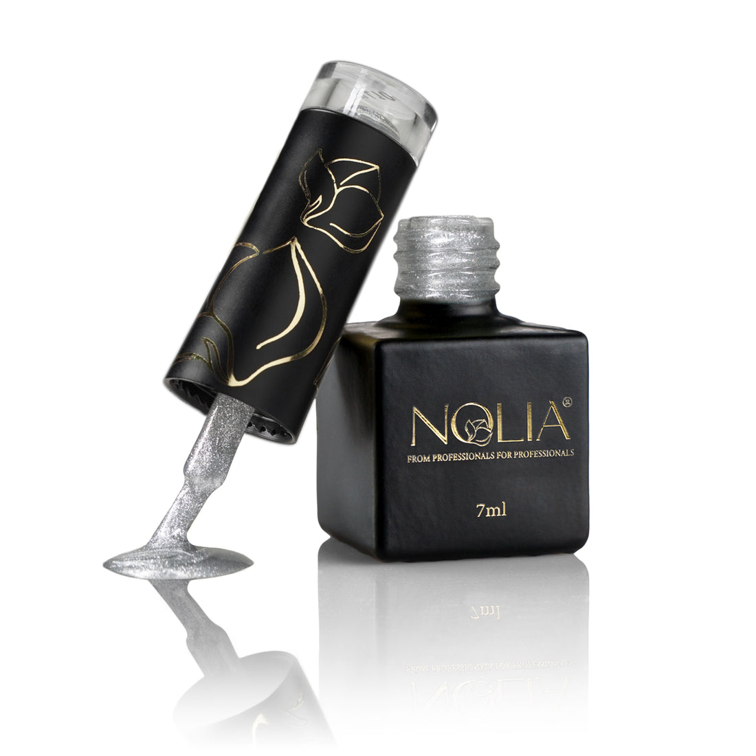 Gellack ILLUSION 100 - SILVER ILLUSION - Nail Polishes - noliashop.ro 1