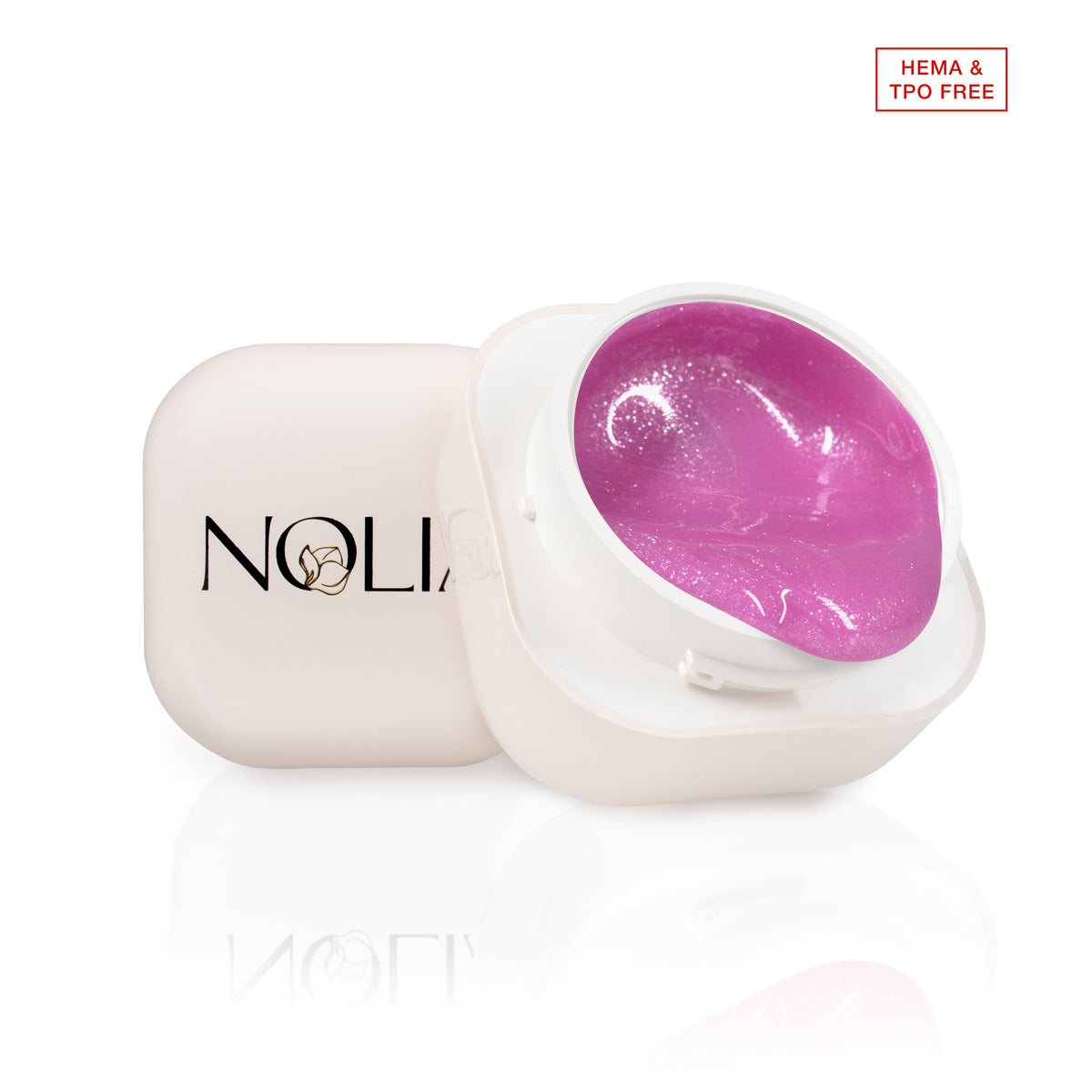 Gel de constructie Nolia GlitterGlow - Jealousy Pink, 15ml