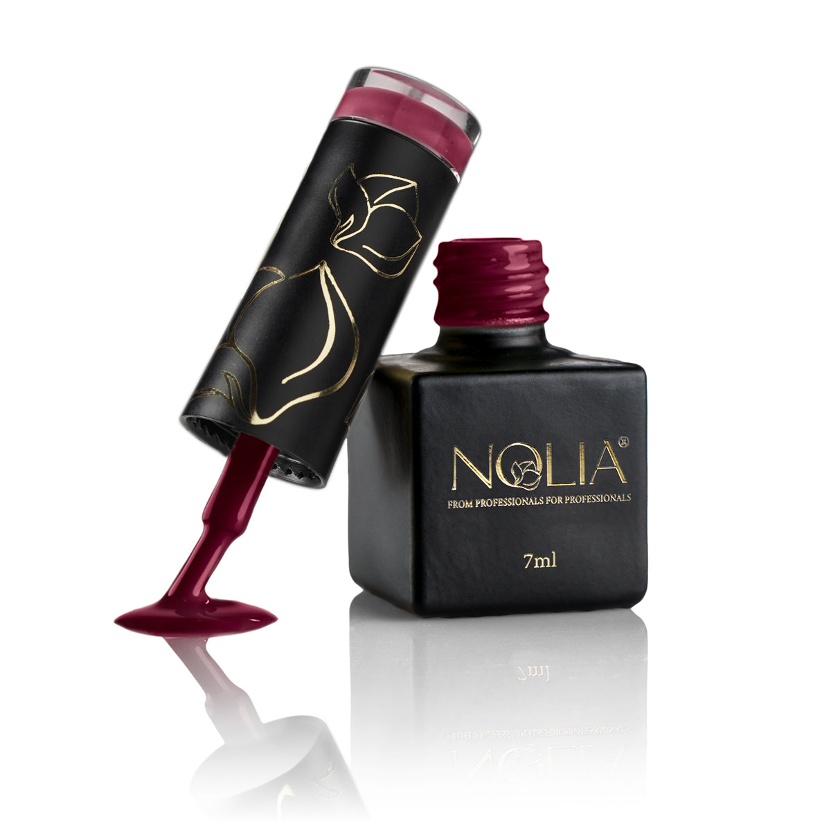 Gellack M026 - BORDEAUX WINE - Nail Polishes - noliashop.ro 1