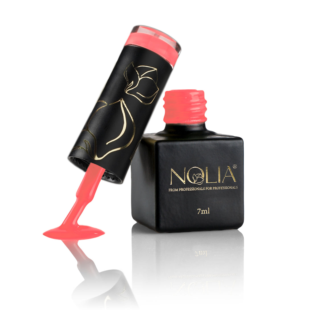 Gellack N148 - NEON CORAL - Nail Polishes - noliashop.ro 1