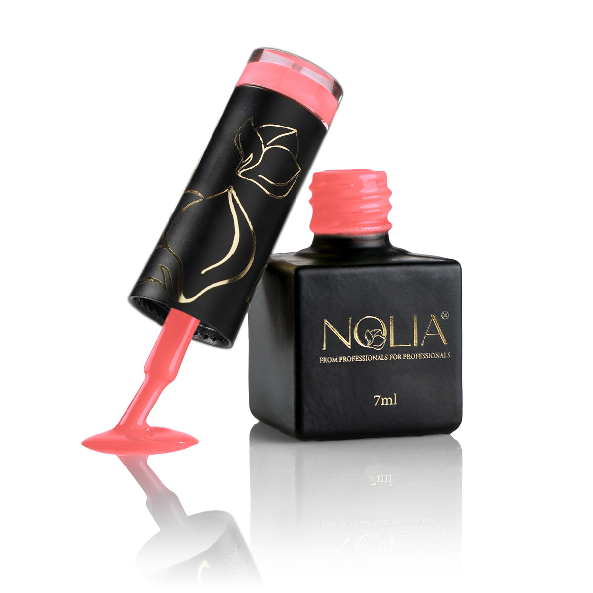 Gellack N183 - NEON SALMON - Nail Polishes - noliashop.ro 1