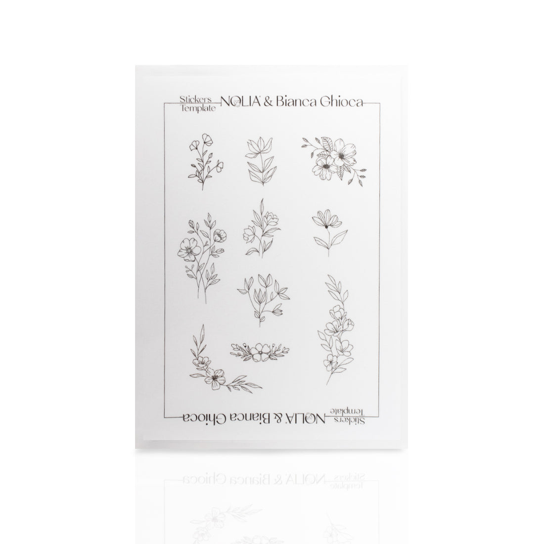 Sticker Templates - Flowers