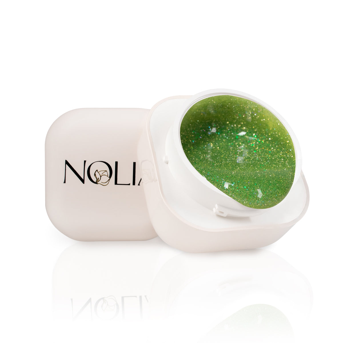Gel de constructie Nolia Neon Sparkling NS076 - Spring Green, 15ml