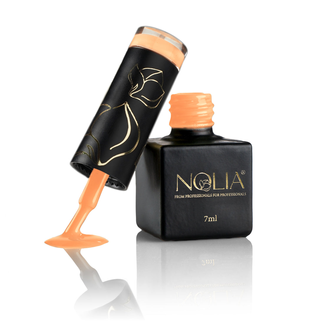 Gellack P215 - ELECTRIC ORANGE - Nail Polishes - noliashop.ro 1