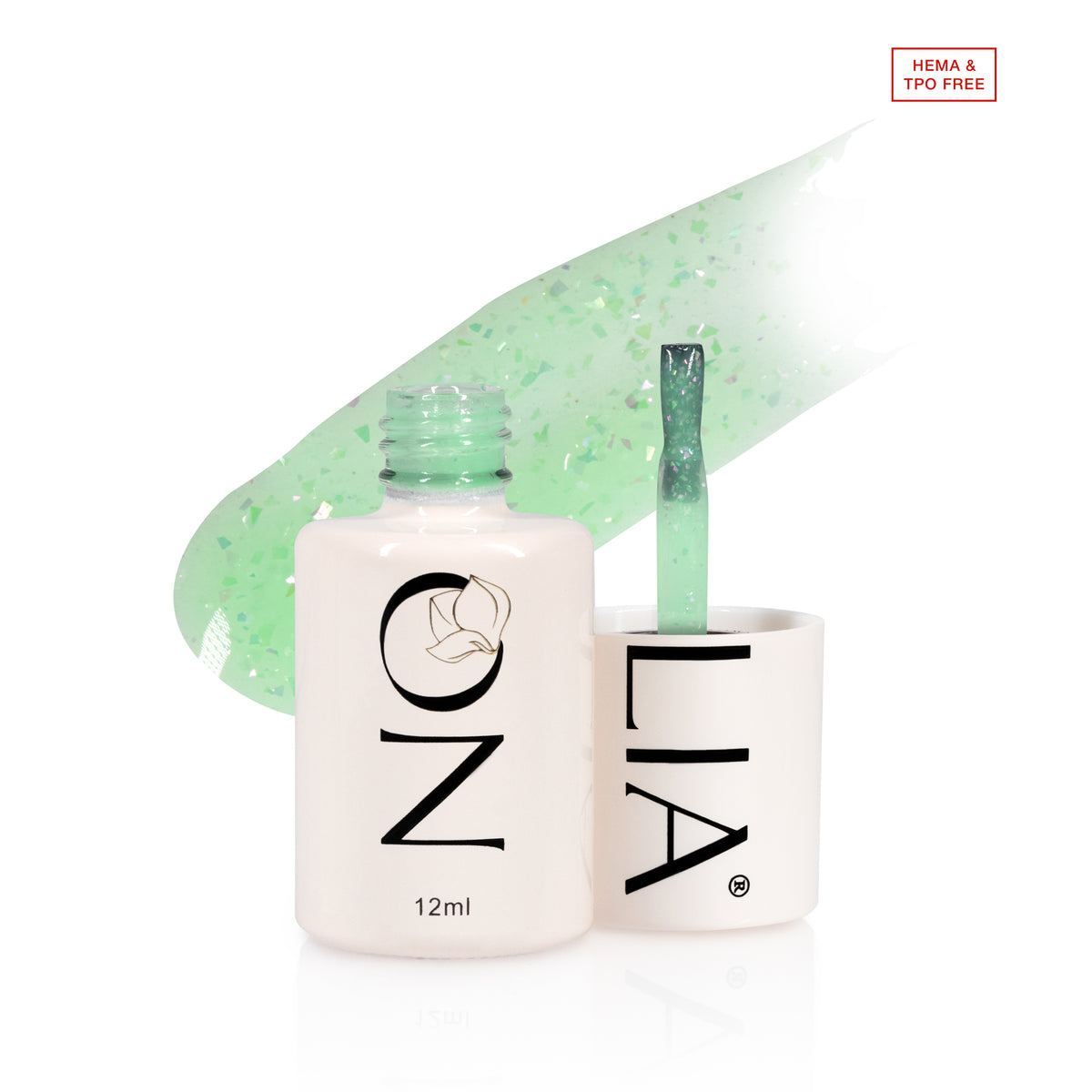 Polygel lichid Nolia ProLiquid PL127 - Crystal Green, 12ml