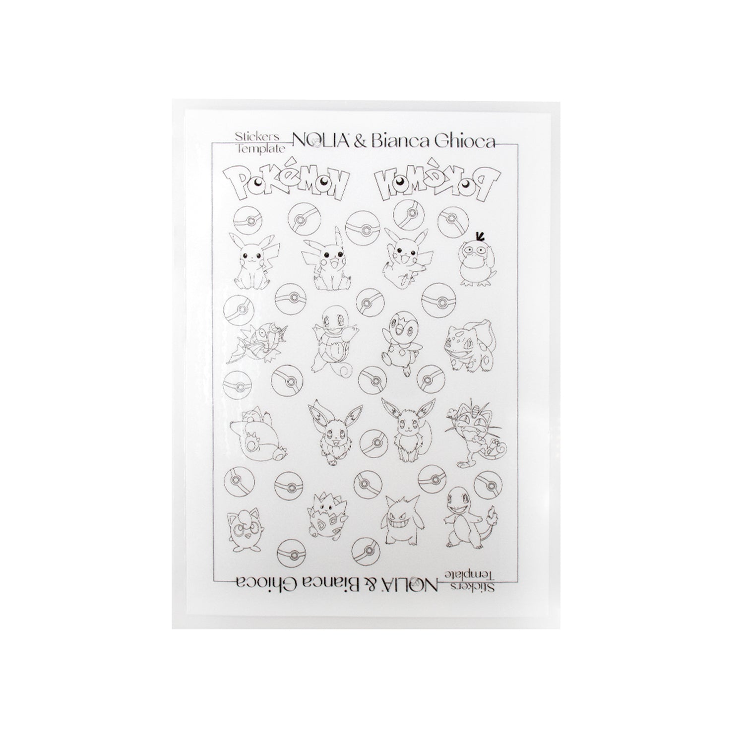 Sticker Templates - Pokemon - Nolia Shop Romania