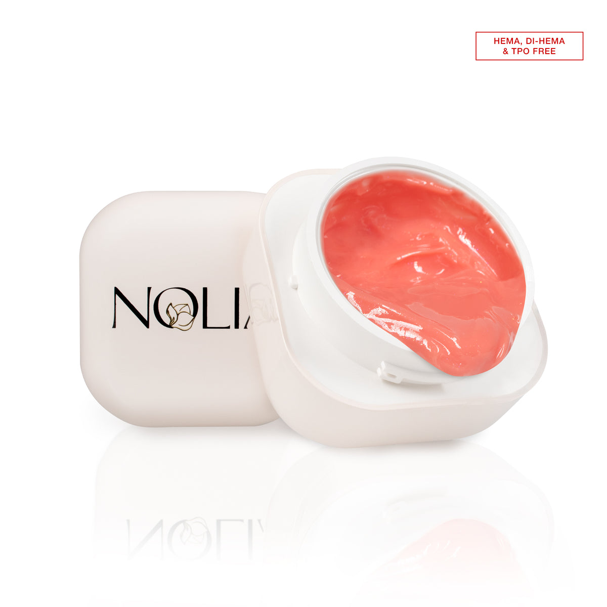 Gel de constructie Nolia ProHard Mousse - Coral Shimmer, 50ml