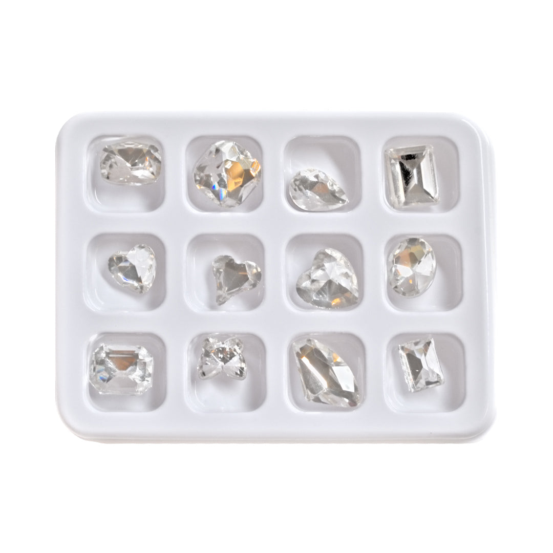 Set decor pentru unghii Nolia Clear Diamonds Silver