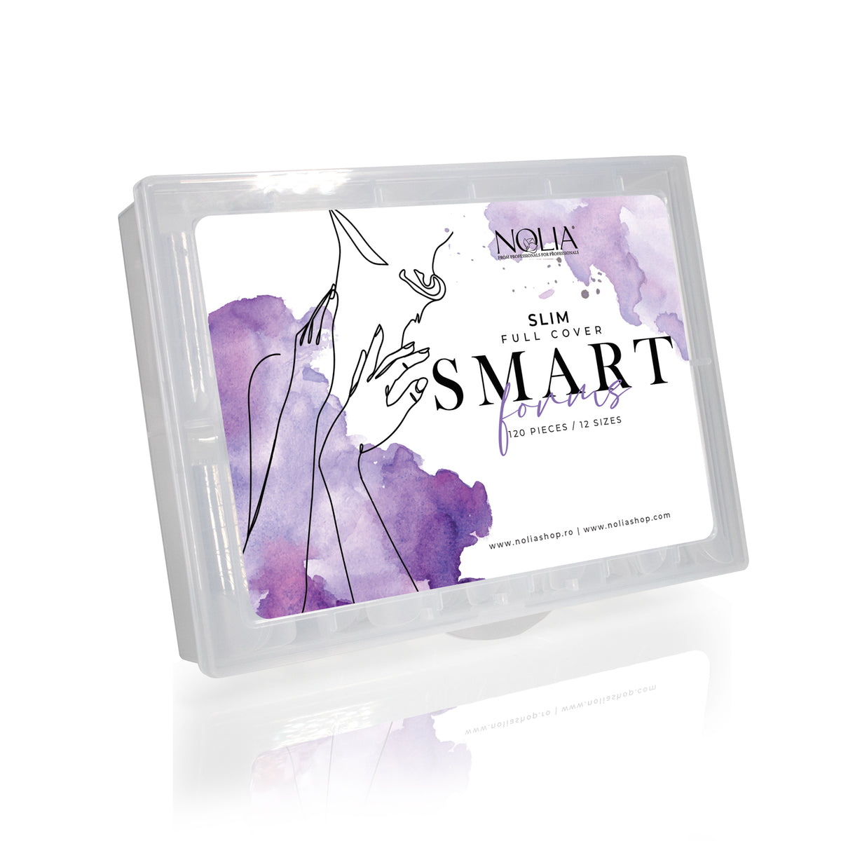 Tipsuri reutilizabile Nolia Smart Forms Full Cover - Slim, 120 buc