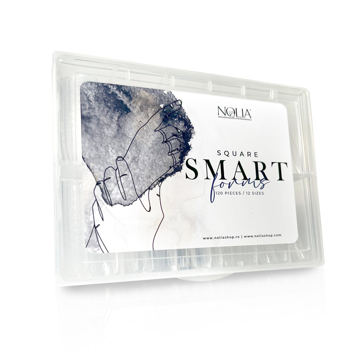 Tipsuri reutilizabile Nolia Smart Forms - Square, 120 buc