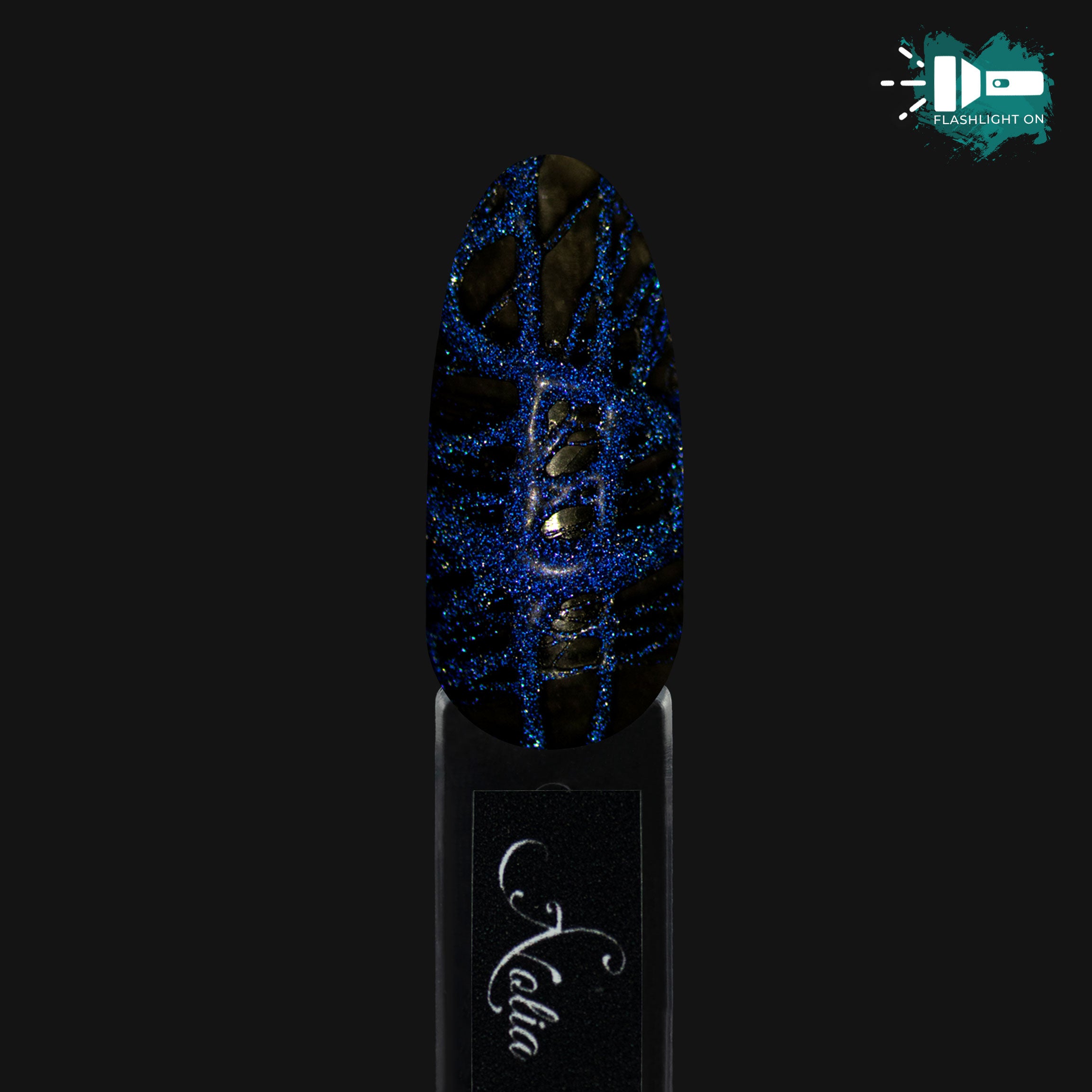 Flashy Elastic Color Gel FE04- Blue - Nail Polishes - noliashop.ro 3