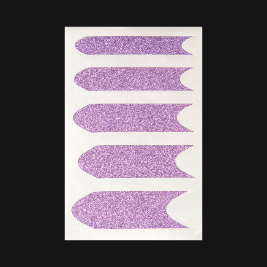 Sticker Glitter French - SK-ND153 - Violet
